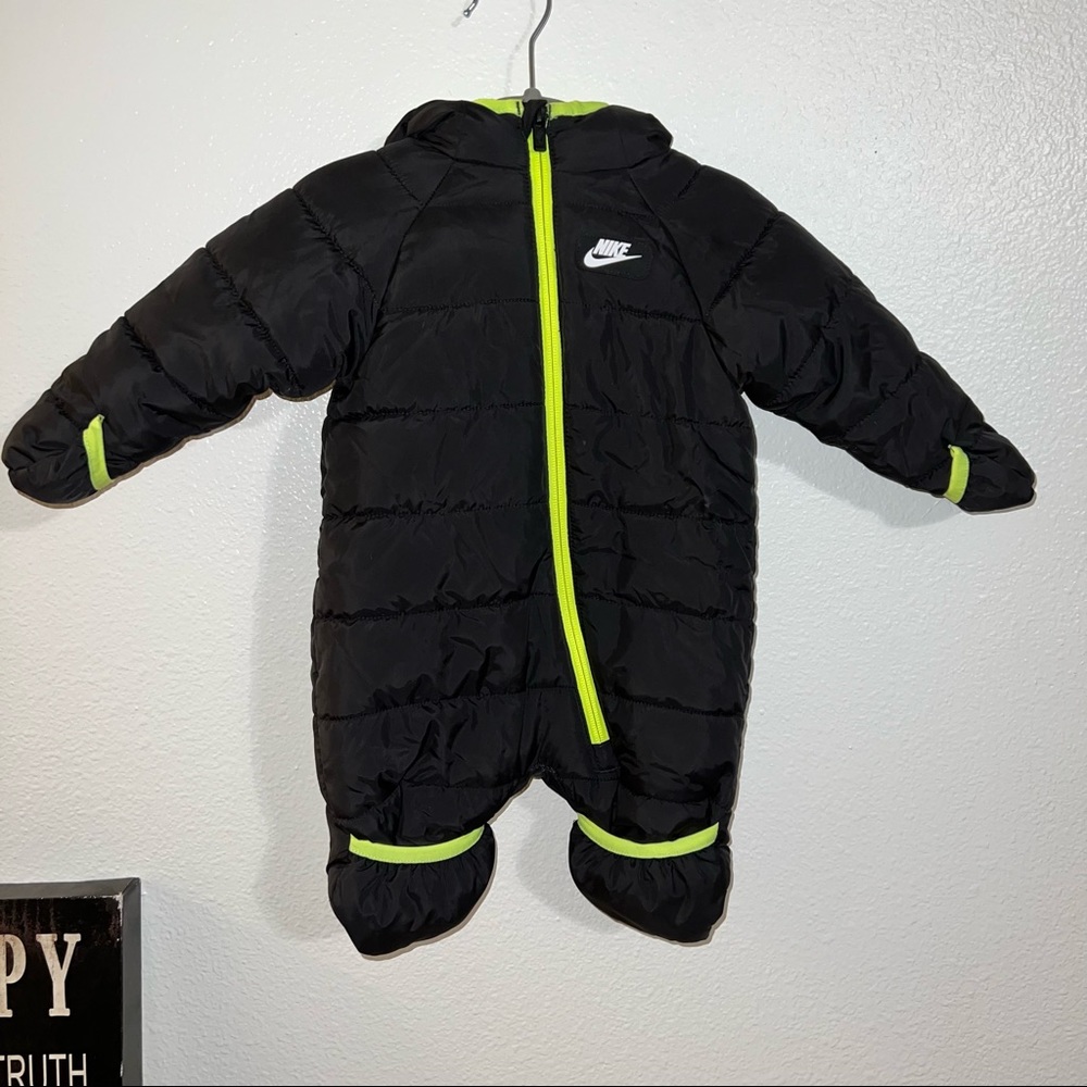 Nike Baby Boys Hooded Snowsuit Black Size 3 Months